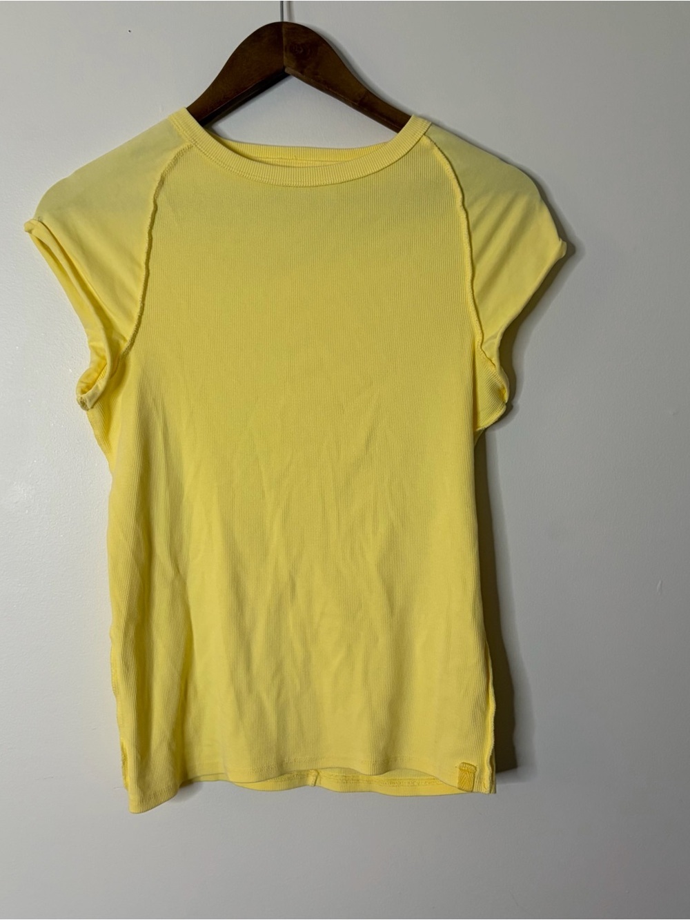 We the Free Yellow Short Sleeve Tee XL